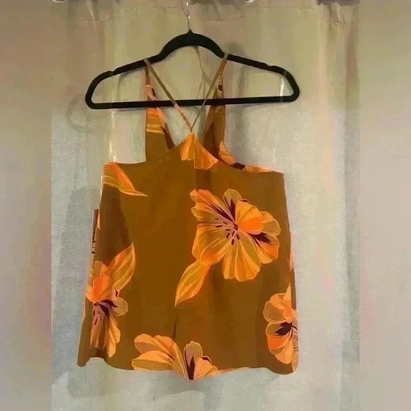 Women’s Orange&Brown  Worthington Blouse - Picture 2 of 6